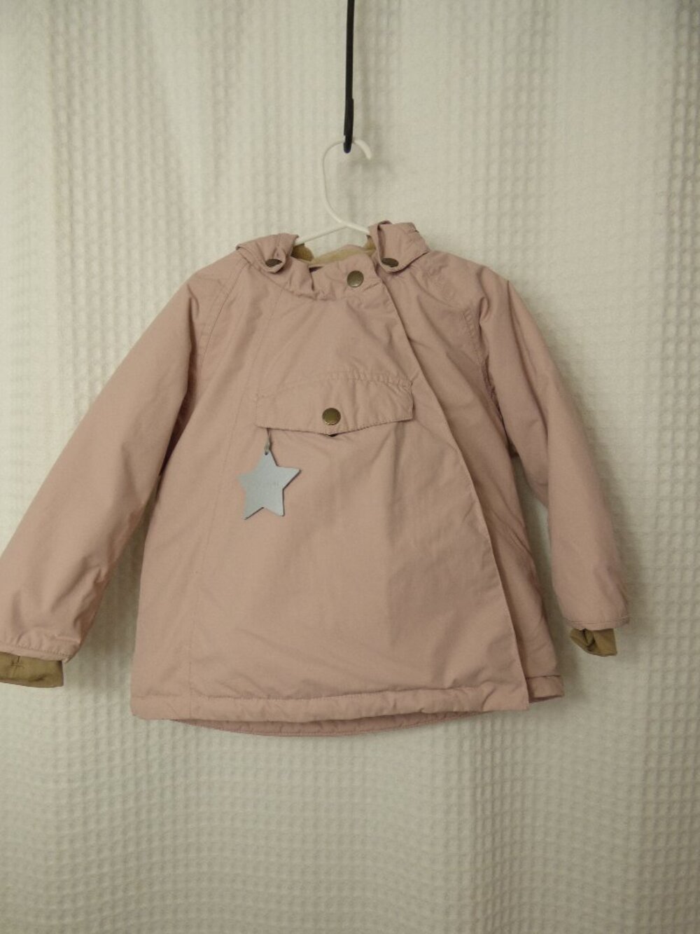 Mini A Ture Copenhagen Girl's Pink Hooded Jacket, Size 2 Years